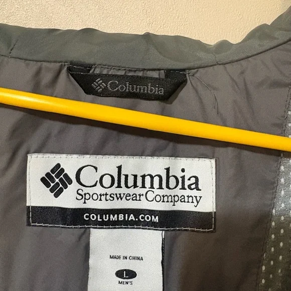 Columbia Men’s Gray Packable jacket rain jacket size large - Picture 11 of 12